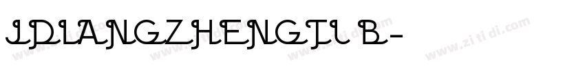 JDLANGZHENGTI B字体转换